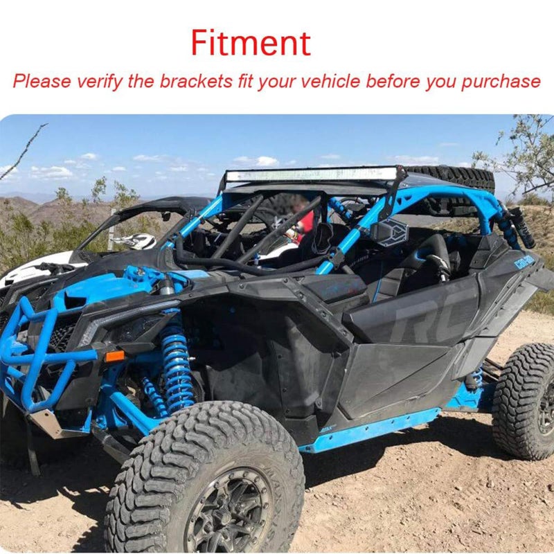 Wsays Compatible with 50 '' LED Light Bar Upper Roof Windshield Mounting Brackets Compatible with Can Am Maverick X3 and X3 Max 2017-2024 All Models - Image 5